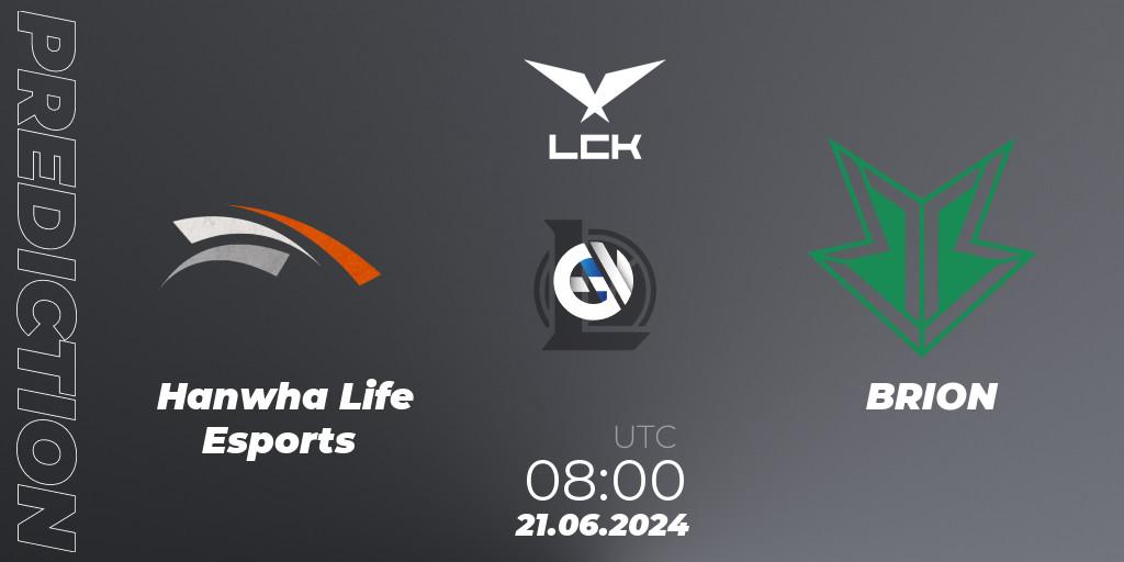 Hanwha Life Esports - BRION: Maç tahminleri. 08.08.2024 at 08:00, LoL, LCK Summer 2024 Group Stage