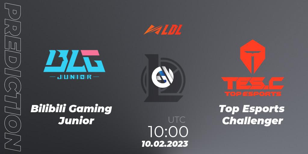 Bilibili Gaming Junior - Top Esports Challenger: Maç tahminleri. 10.02.23, LoL, LDL 2023 - Swiss Stage