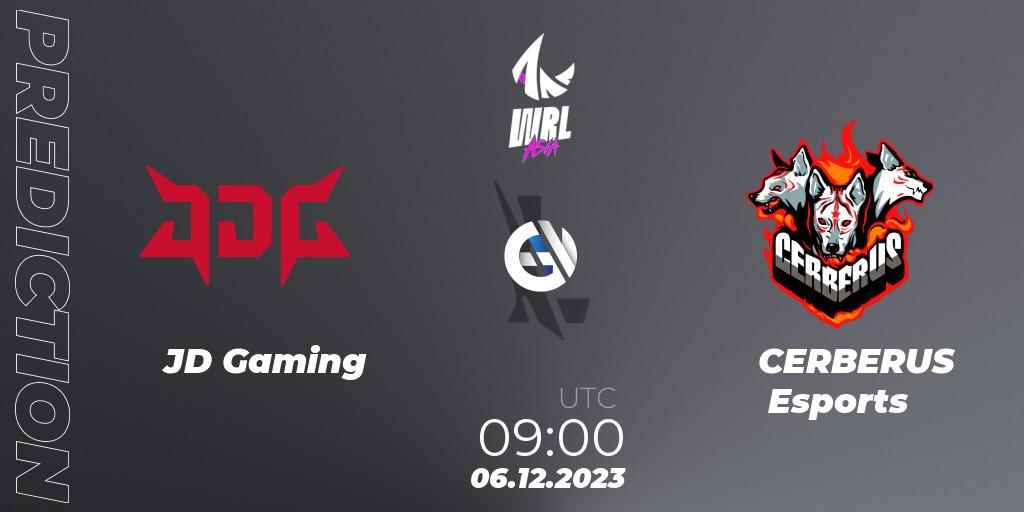 JD Gaming - CERBERUS Esports: Maç tahminleri. 06.12.2023 at 09:00, Wild Rift, WRL Asia 2023 - Season 2 - Regular Season