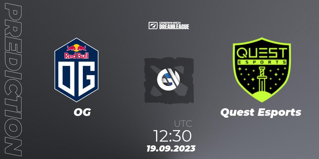 OG - PSG Quest: Maç tahminleri. 19.09.2023 at 12:31, Dota 2, DreamLeague Season 21