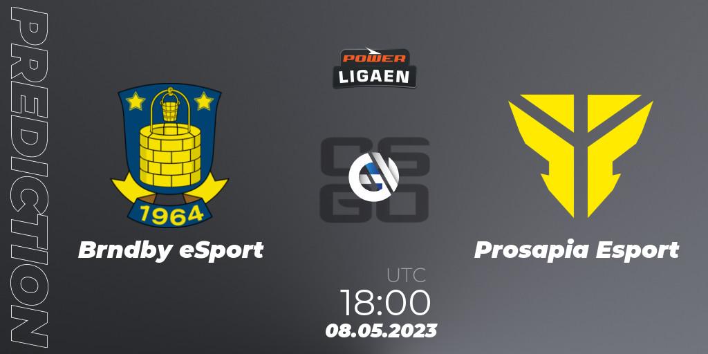 Brøndby eSport - Prosapia Esport: Maç tahminleri. 08.05.2023 at 18:00, Counter-Strike (CS2), Dust2.dk Ligaen Season 23