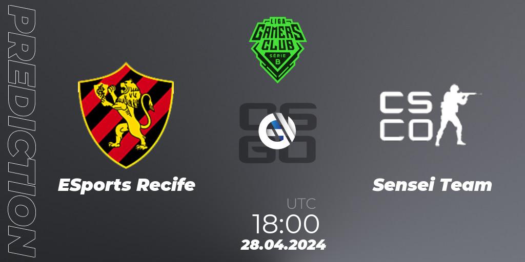 ESports Recife - Sensei Team: Maç tahminleri. 28.04.2024 at 18:00, Counter-Strike (CS2), Gamers Club Liga Série B: April 2024