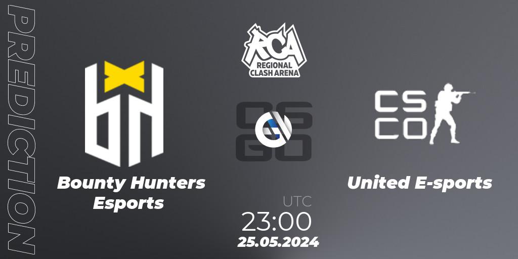 Bounty Hunters Esports - United E-sports: Maç tahminleri. 25.05.2024 at 23:00, Counter-Strike (CS2), Regional Clash Arena South America: Closed Qualifier