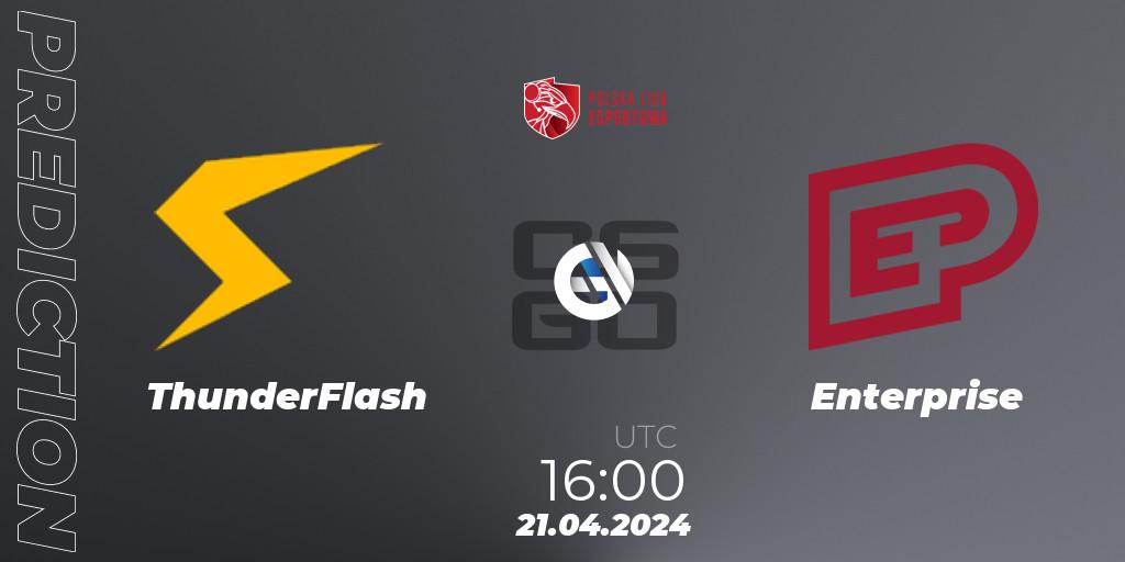 ThunderFlash - Enterprise: Maç tahminleri. 21.04.24, CS2 (CS:GO), Polska Liga Esportowa 2024: Split #1