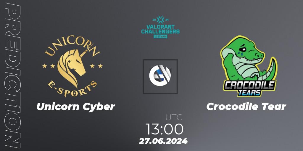 Unicorn Cyber - Crocodile Tear: Maç tahminleri. 27.06.2024 at 13:00, VALORANT, VALORANT Challengers 2024: Vietnam Split 2