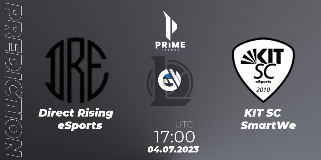 Direct Rising eSports - KIT SC SmartWe: Maç tahminleri. 04.07.2023 at 17:00, LoL, Prime League 2nd Division Summer 2023