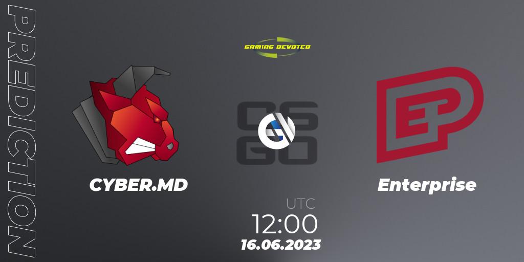 CYBER.MD - Enterprise: Maç tahminleri. 16.06.2023 at 12:00, Counter-Strike (CS2), Gaming Devoted Become The Best: Series #2