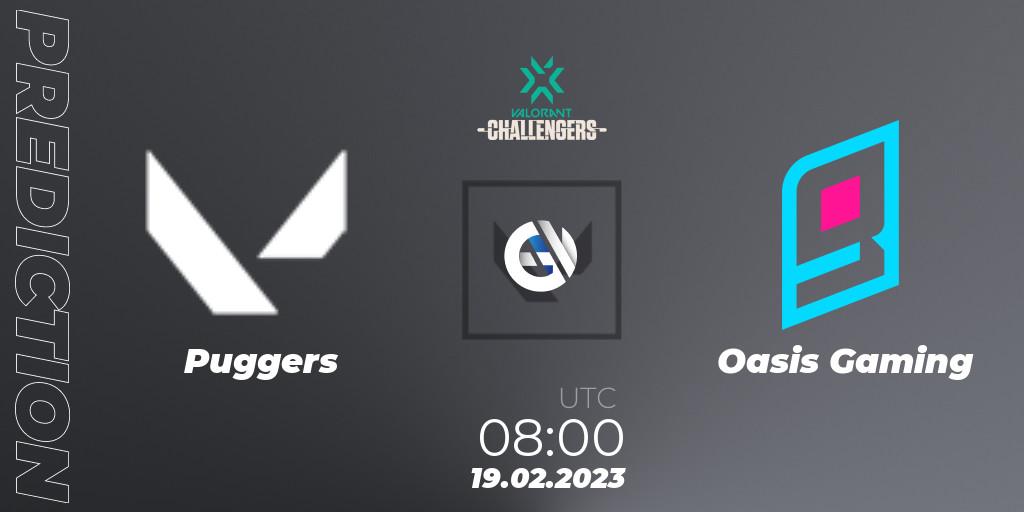 Puggers - Oasis Gaming: Maç tahminleri. 19.02.2023 at 08:00, VALORANT, VALORANT Challengers 2023: Philippines Split 1
