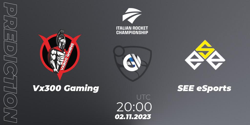 Vx300 Gaming - SEE eSports: Maç tahminleri. 02.11.2023 at 20:00, Rocket League, Italian Rocket Championship Season 11Serie A Relegation