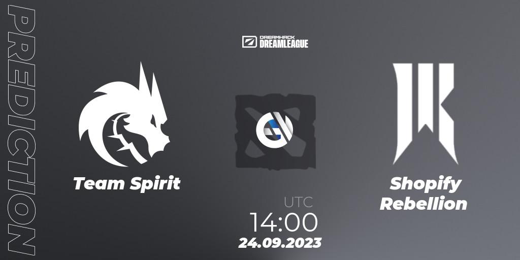 Team Spirit - Shopify Rebellion: Maç tahminleri. 24.09.2023 at 14:18, Dota 2, DreamLeague Season 21