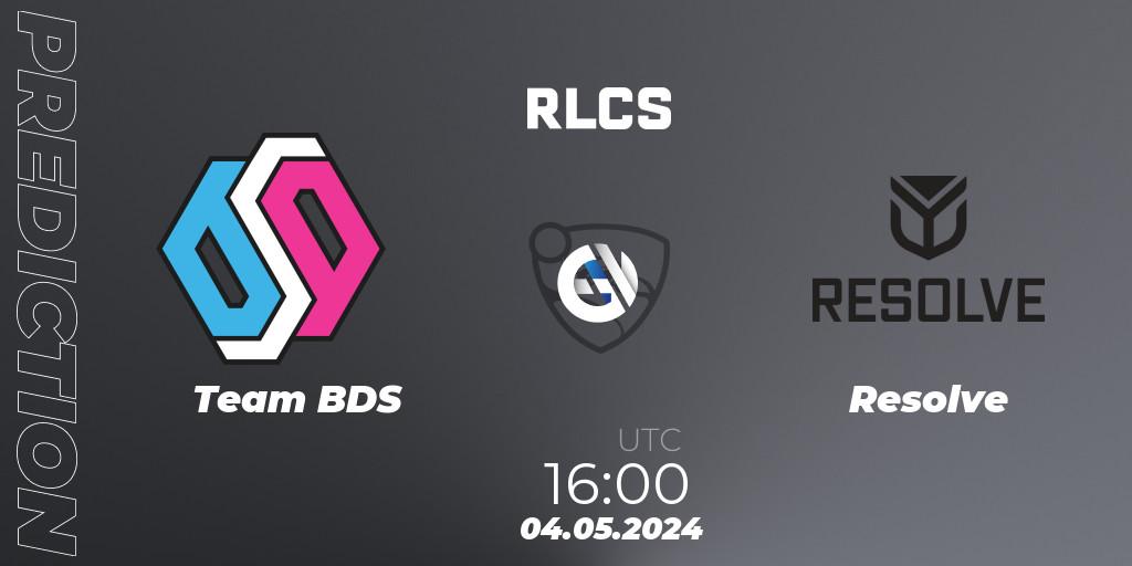 Team BDS - Resolve: Maç tahminleri. 04.05.2024 at 16:00, Rocket League, RLCS 2024 - Major 2: EU Open Qualifier 4