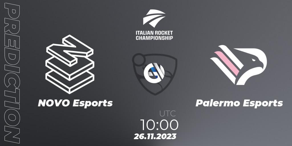 NOVO Esports - Palermo Esports: Maç tahminleri. 26.11.2023 at 10:00, Rocket League, Italian Rocket Championship Season 11 Serie A Finals