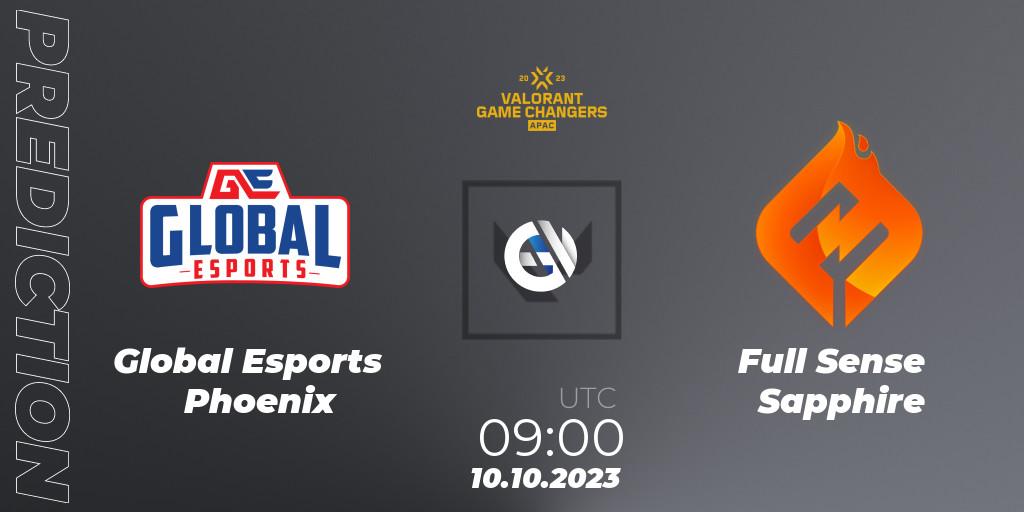 Global Esports Phoenix - Full Sense Sapphire: Maç tahminleri. 10.10.2023 at 09:00, VALORANT, VCT 2023: Game Changers APAC Elite