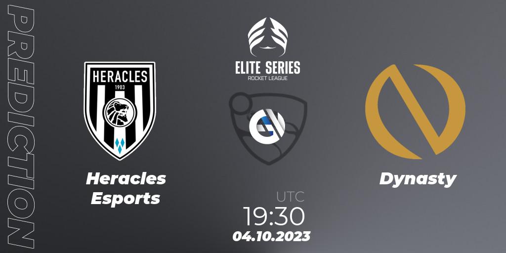 Heracles Esports - Dynasty: Maç tahminleri. 04.10.2023 at 19:40, Rocket League, Elite Series Fall 2023