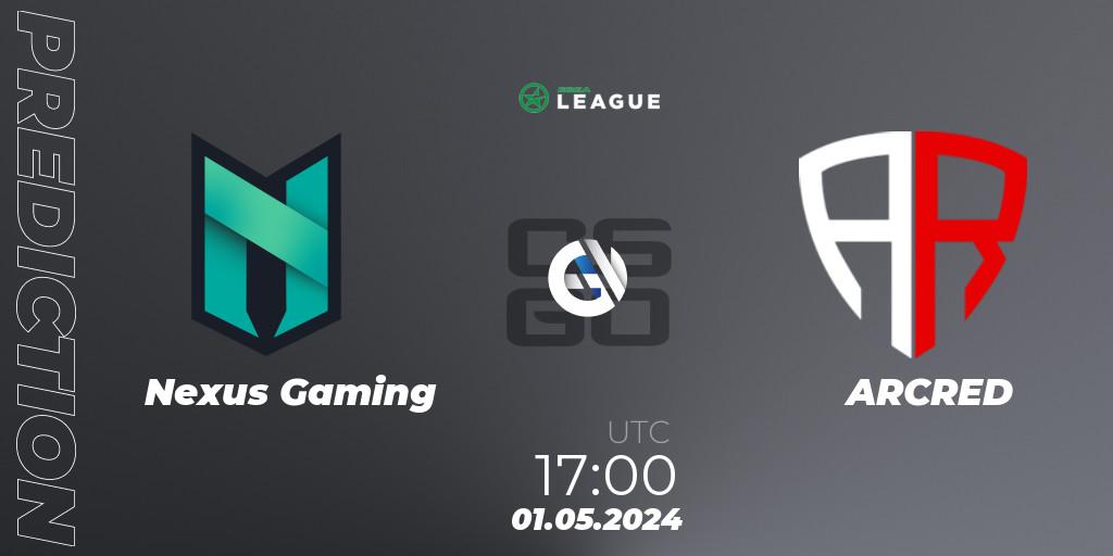 Nexus Gaming - ARCRED: Maç tahminleri. 01.05.2024 at 17:00, Counter-Strike (CS2), ESEA Season 49: Advanced Division - Europe
