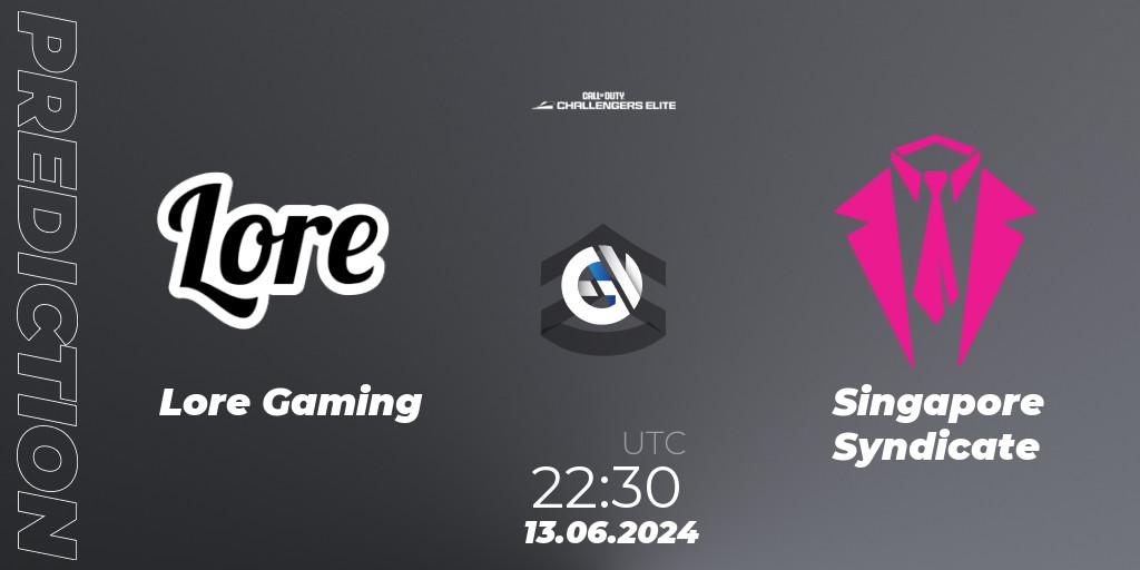 Lore Gaming - Singapore Syndicate: Maç tahminleri. 13.06.2024 at 22:30, Call of Duty, Call of Duty Challengers 2024 - Elite 3: NA