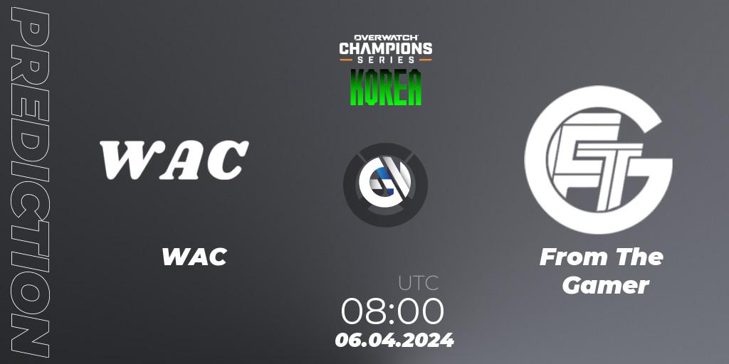 WAC - From The Gamer: Maç tahminleri. 06.04.2024 at 08:00, Overwatch, Overwatch Champions Series 2024 - Stage 1 Korea