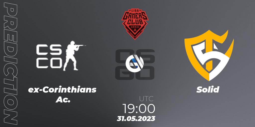 ex-Corinthians Ac. - Solid: Maç tahminleri. 31.05.23, CS2 (CS:GO), Gamers Club Liga Série A: May 2023