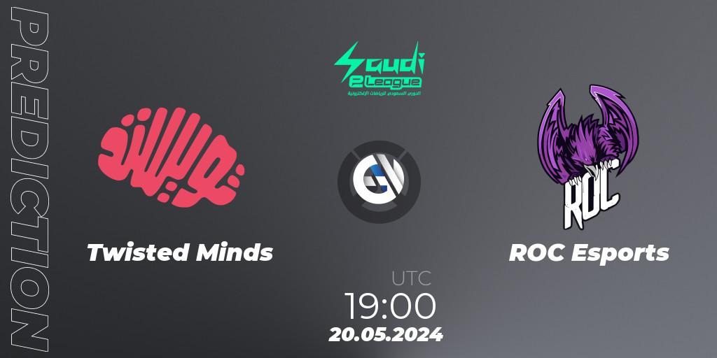 Twisted Minds - ROC Esports: Maç tahminleri. 20.05.2024 at 19:00, Overwatch, Saudi eLeague 2024 - Major 2 Phase 1