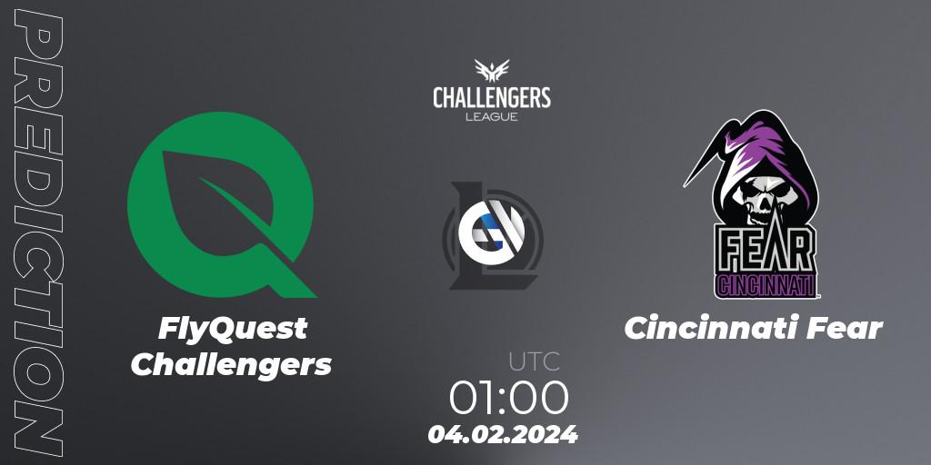 FlyQuest Challengers - Cincinnati Fear: Maç tahminleri. 04.02.2024 at 01:00, LoL, NACL 2024 Spring - Group Stage