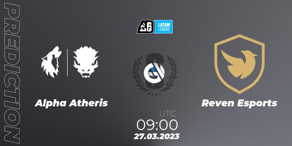Alpha Atheris - Reven Esports: Maç tahminleri. 27.03.23, Rainbow Six, LATAM League 2023 - Stage 1