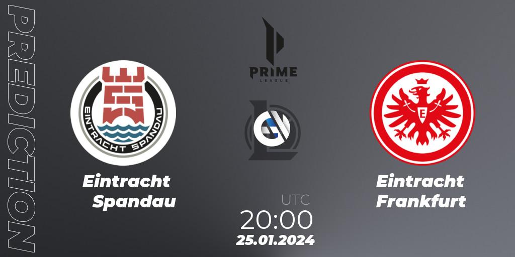 Eintracht Spandau - Eintracht Frankfurt: Maç tahminleri. 25.01.2024 at 20:00, LoL, Prime League Spring 2024 - Group Stage