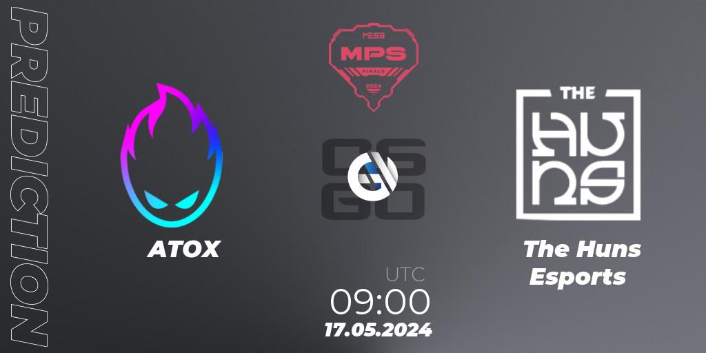 ATOX - The Huns Esports: Maç tahminleri. 17.05.2024 at 09:00, Counter-Strike (CS2), MESA Pro Series: Finals 2024