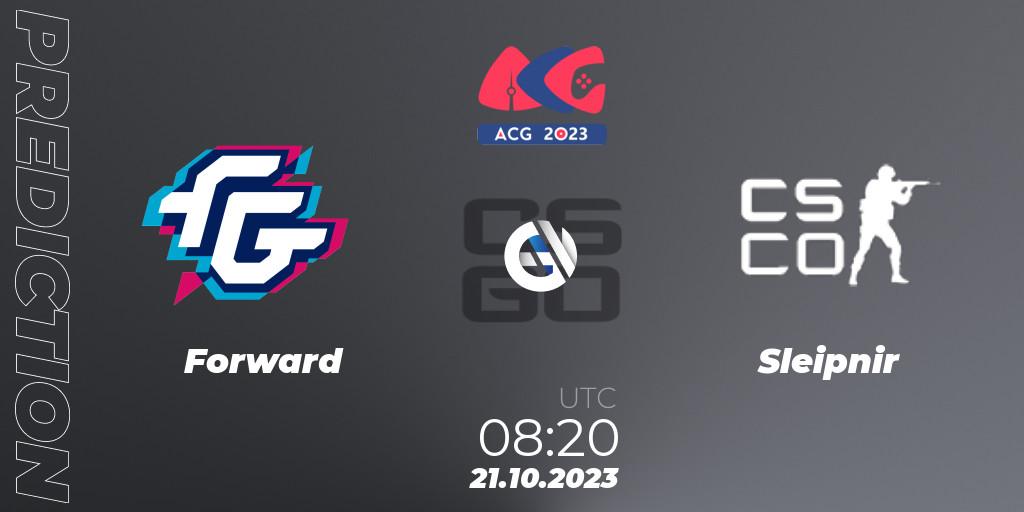 Forward - Sleipnir: Maç tahminleri. 21.10.23, CS2 (CS:GO), Almaty Cyber Games 2023