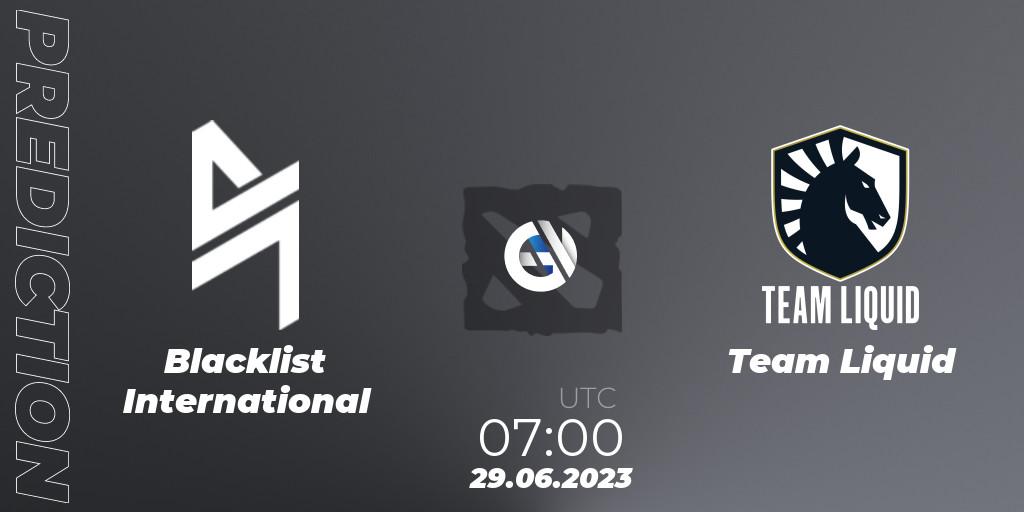 Blacklist International - Team Liquid: Maç tahminleri. 29.06.2023 at 06:21, Dota 2, Bali Major 2023 - Group Stage