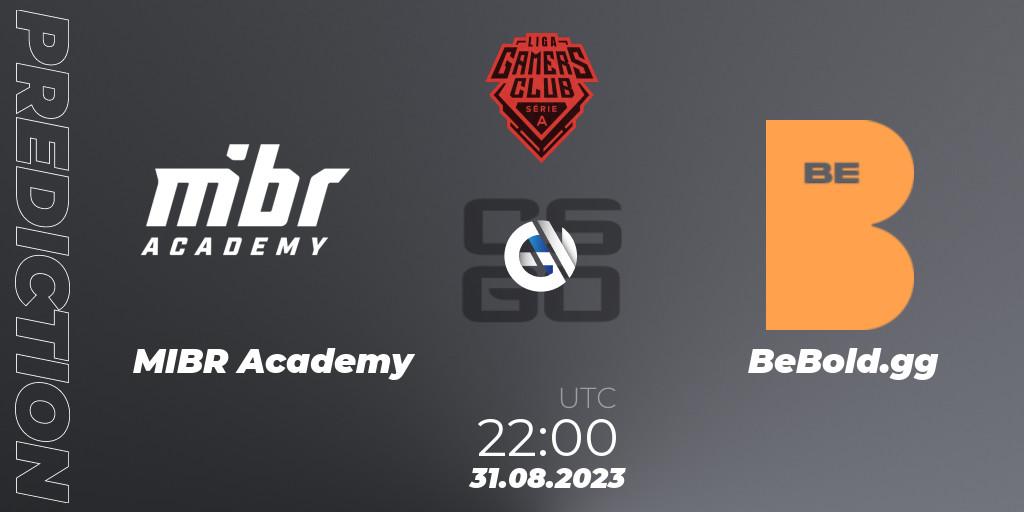 MIBR Academy - BeBold.gg: Maç tahminleri. 31.08.2023 at 22:00, Counter-Strike (CS2), Gamers Club Liga Série A: August 2023