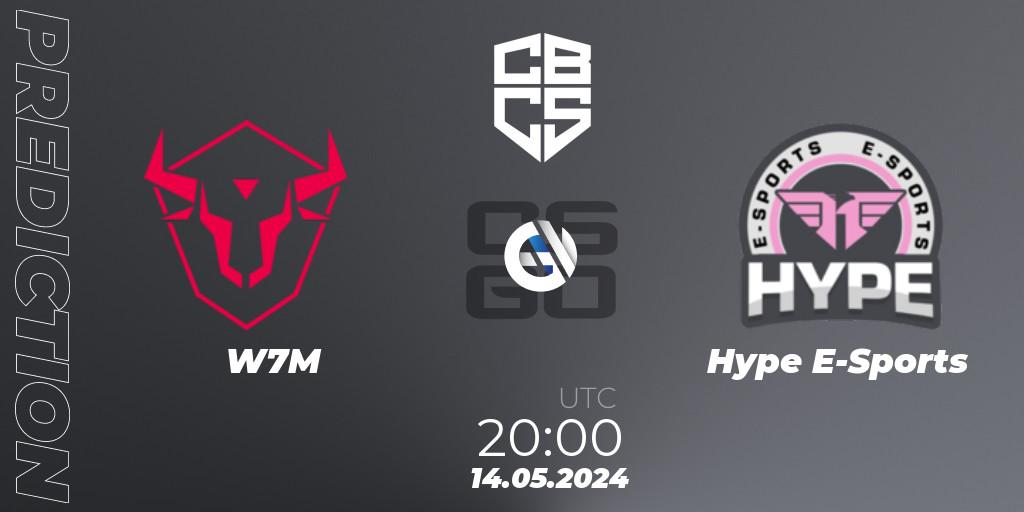 W7M - Hype E-Sports: Maç tahminleri. 14.05.2024 at 19:15, Counter-Strike (CS2), CBCS Season 4