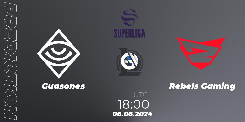 Guasones - Rebels Gaming: Maç tahminleri. 06.06.2024 at 18:00, LoL, LVP Superliga Summer 2024