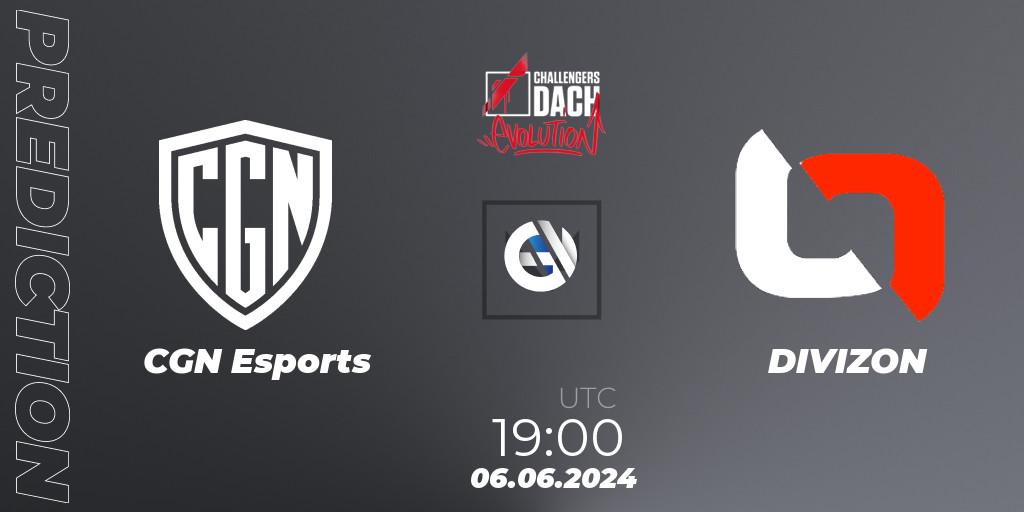 CGN Esports - DIVIZON: Maç tahminleri. 06.06.2024 at 16:00, VALORANT, VALORANT Challengers 2024 DACH: Evolution Split 2