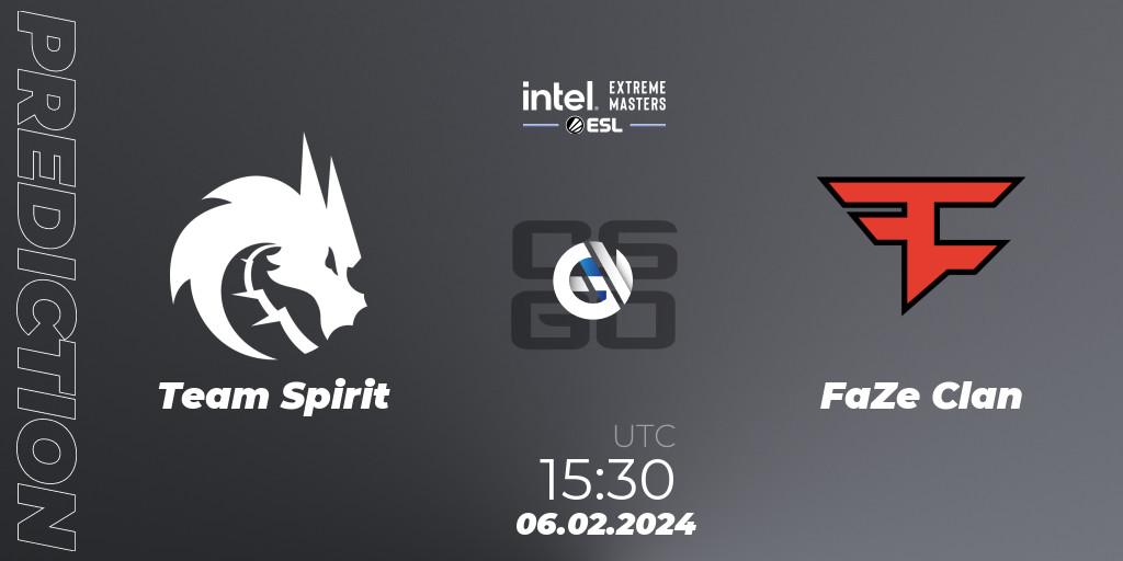Team Spirit - FaZe Clan: Maç tahminleri. 06.02.24, CS2 (CS:GO), IEM Katowice 2024