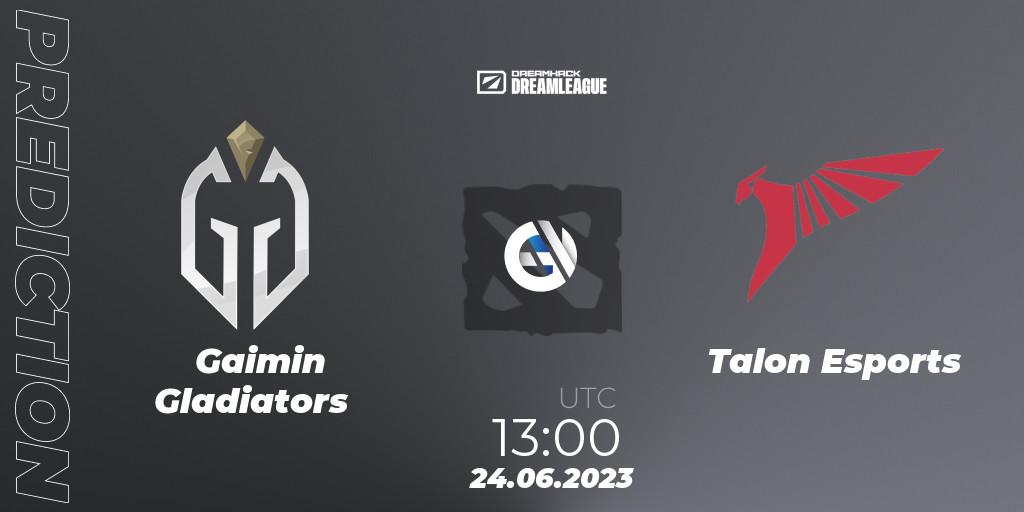 Gaimin Gladiators - Talon Esports: Maç tahminleri. 24.06.2023 at 12:55, Dota 2, DreamLeague Season 20