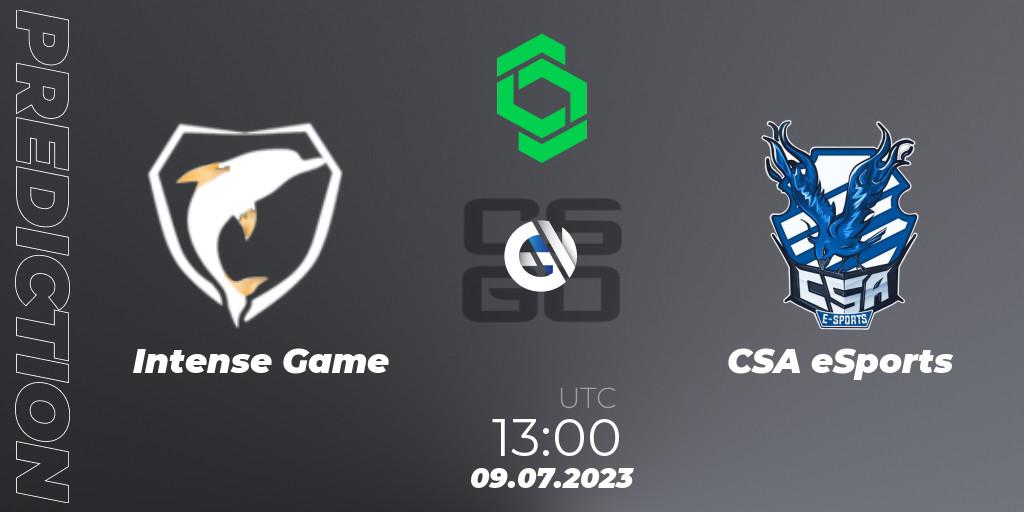 Intense Game - CSA eSports: Maç tahminleri. 09.07.2023 at 13:00, Counter-Strike (CS2), CCT South America Series #8: Closed Qualifier