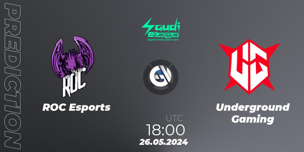 ROC Esports - Underground Gaming: Maç tahminleri. 26.05.2024 at 18:00, Overwatch, Saudi eLeague 2024 - Major 2 Phase 2