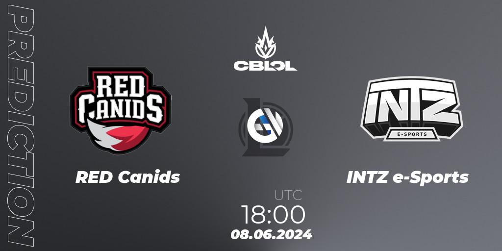 RED Canids - INTZ e-Sports: Maç tahminleri. 08.06.2024 at 18:00, LoL, CBLOL Split 2 2024 - Group Stage