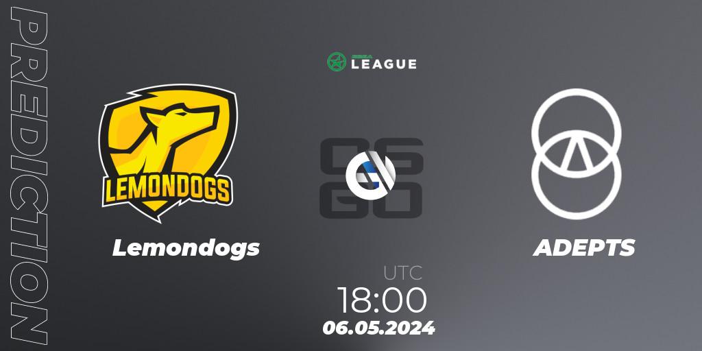 Lemondogs - ADEPTS: Maç tahminleri. 06.05.2024 at 18:00, Counter-Strike (CS2), ESEA Season 49: Advanced Division - Europe
