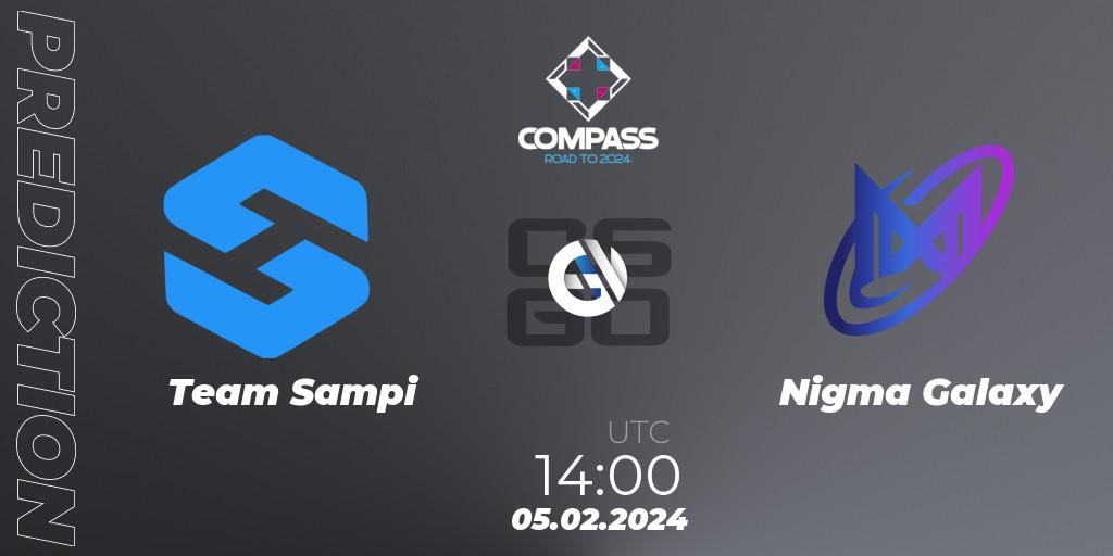 Team Sampi - Nigma Galaxy: Maç tahminleri. 05.02.2024 at 14:00, Counter-Strike (CS2), YaLLa Compass Spring 2024 Contenders