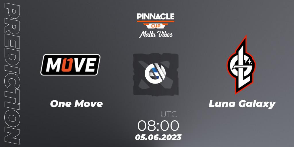 One Move - Luna Galaxy: Maç tahminleri. 05.06.23, Dota 2, Pinnacle Cup: Malta Vibes #2
