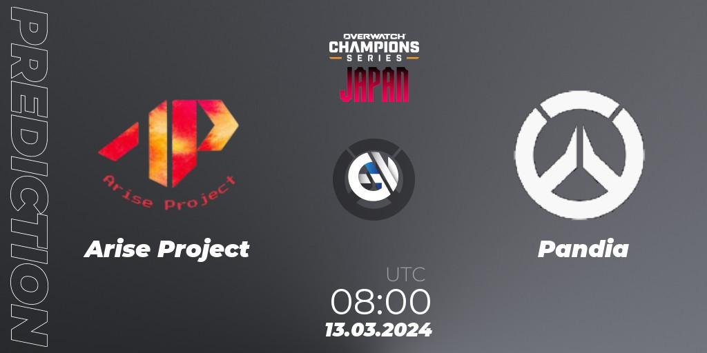Arise Project - Pandia: Maç tahminleri. 13.03.2024 at 09:00, Overwatch, Overwatch Champions Series 2024 - Stage 1 Japan