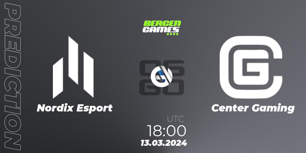 Nordix Esport - Center Gaming: Maç tahminleri. 13.03.24, CS2 (CS:GO), Bergen Games 2024: Online Stage