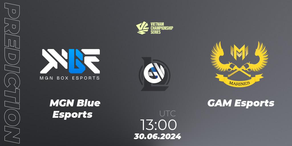 MGN Blue Esports - GAM Esports: Maç tahminleri. 30.06.2024 at 13:00, LoL, VCS Summer 2024 - Group Stage
