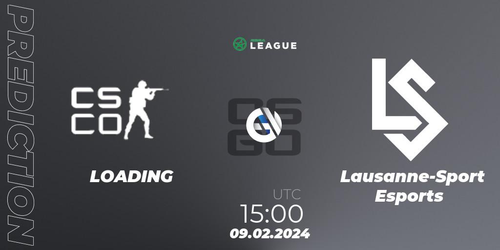 LOADING - Lausanne-Sport Esports: Maç tahminleri. 09.02.2024 at 15:00, Counter-Strike (CS2), ESEA Season 48: Advanced Division - Europe