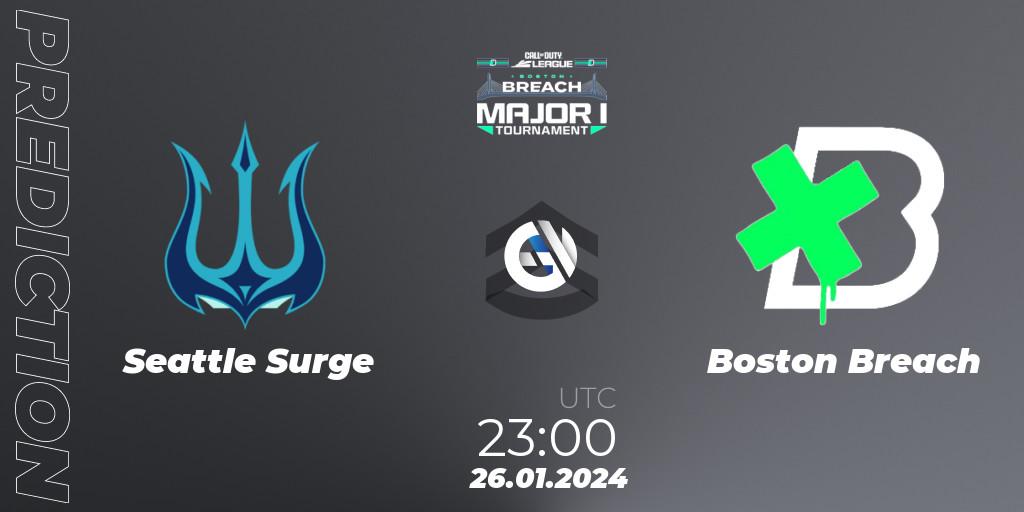 Seattle Surge - Boston Breach: Maç tahminleri. 26.01.2024 at 23:00, Call of Duty, Call of Duty League 2024: Stage 1 Major