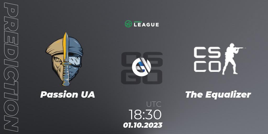 Passion UA - The Equalizer: Maç tahminleri. 01.10.2023 at 18:30, Counter-Strike (CS2), ESEA Season 46: Main Division - Europe