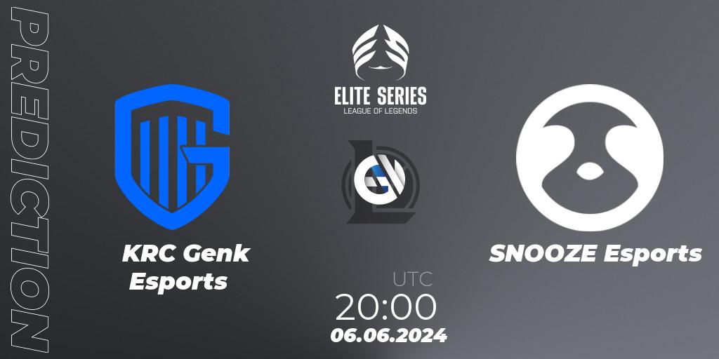 KRC Genk Esports - SNOOZE Esports: Maç tahminleri. 06.06.2024 at 20:00, LoL, Elite Series Summer 2024