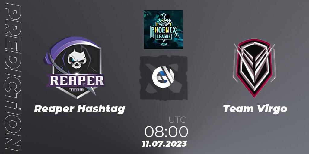Reaper Hashtag - Team Virgo: Maç tahminleri. 11.07.23, Dota 2, Dota 2 Phoenix League