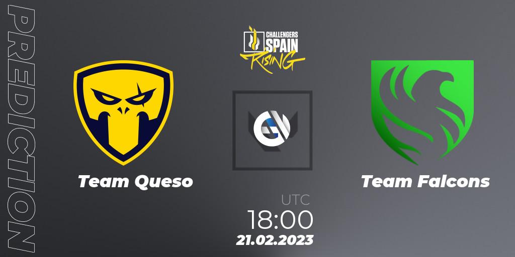 Team Queso - Falcons: Maç tahminleri. 21.02.2023 at 18:15, VALORANT, VALORANT Challengers 2023 Spain: Rising Split 1